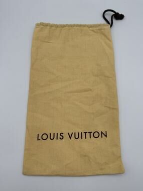 Authentic Louis Vuitton Drawstring Dust Bag Shoe Boot Pouch 15” x 9”